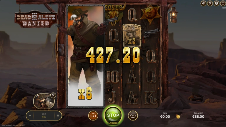 Dead or Alive 3 Wanted içinde bir makaraya yayılan Bounty Hunter Wild