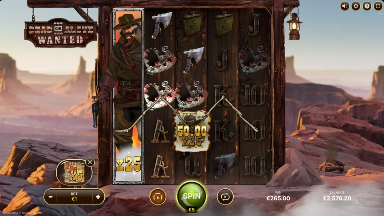 Dead or Alive 3 Wanted x25 çarpanlı Wild